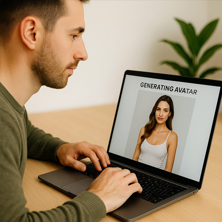 Influenceuse virtuelle IA